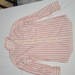 LACOSTE Mens Striped Long Sleeve Button Up